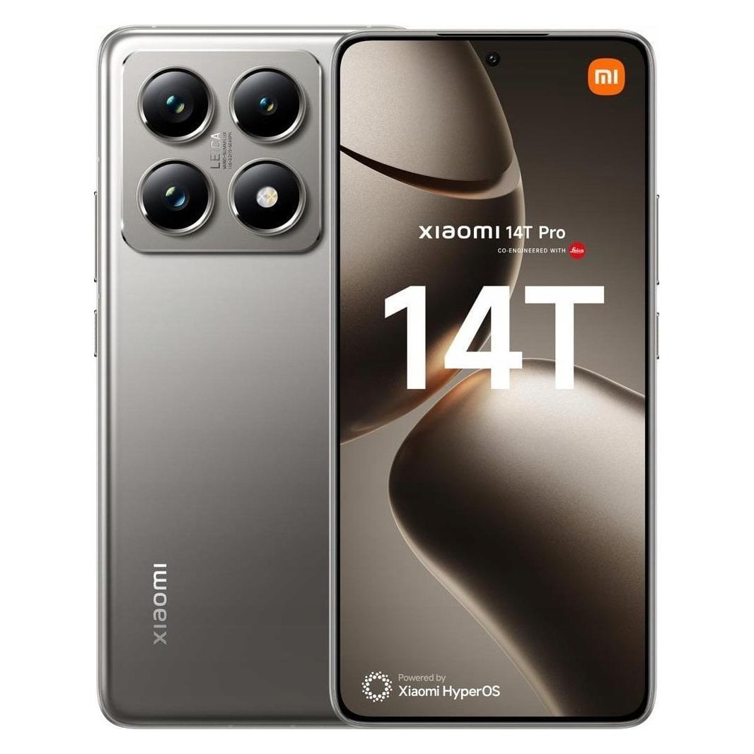 Xiaomi 14T Pro (1000 GB, Titan Gray, 6.67", Dual SIM, 5G), Smartphone, Grau
