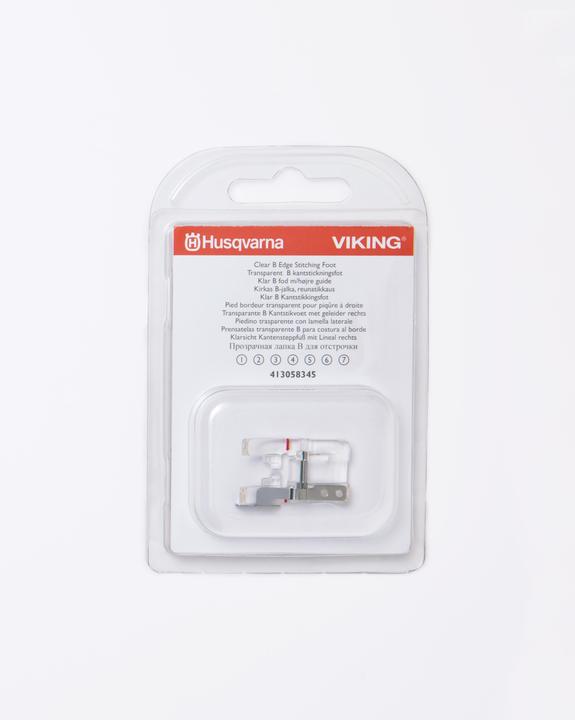 Productafbeelding Husqvarna Transparante naaivoet B met liniaal rechts