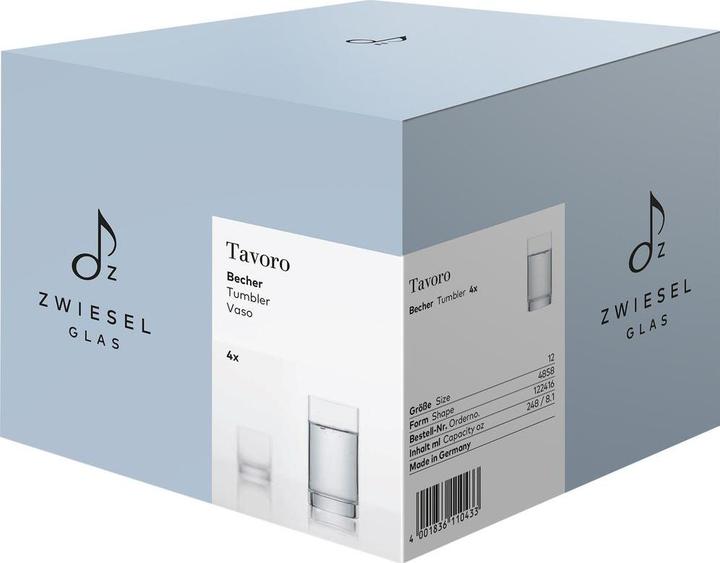 Actual product image Zwiesel Tavoro 65 drinking glass (0.24 l, 4x)