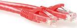 Produktbild ACT Red 20 meter U/UTP CAT6 patch cable snagless with RJ45 connectors. Cat6 u/utp snagless rd 20.00m (U/UTP, CAT6, 20 m)
