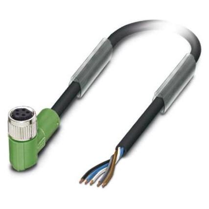 Phoenix Contact 1404477 Sensor-/Aktuatorkabel 5 m, Elektronikkabel + Stecker, Schwarz