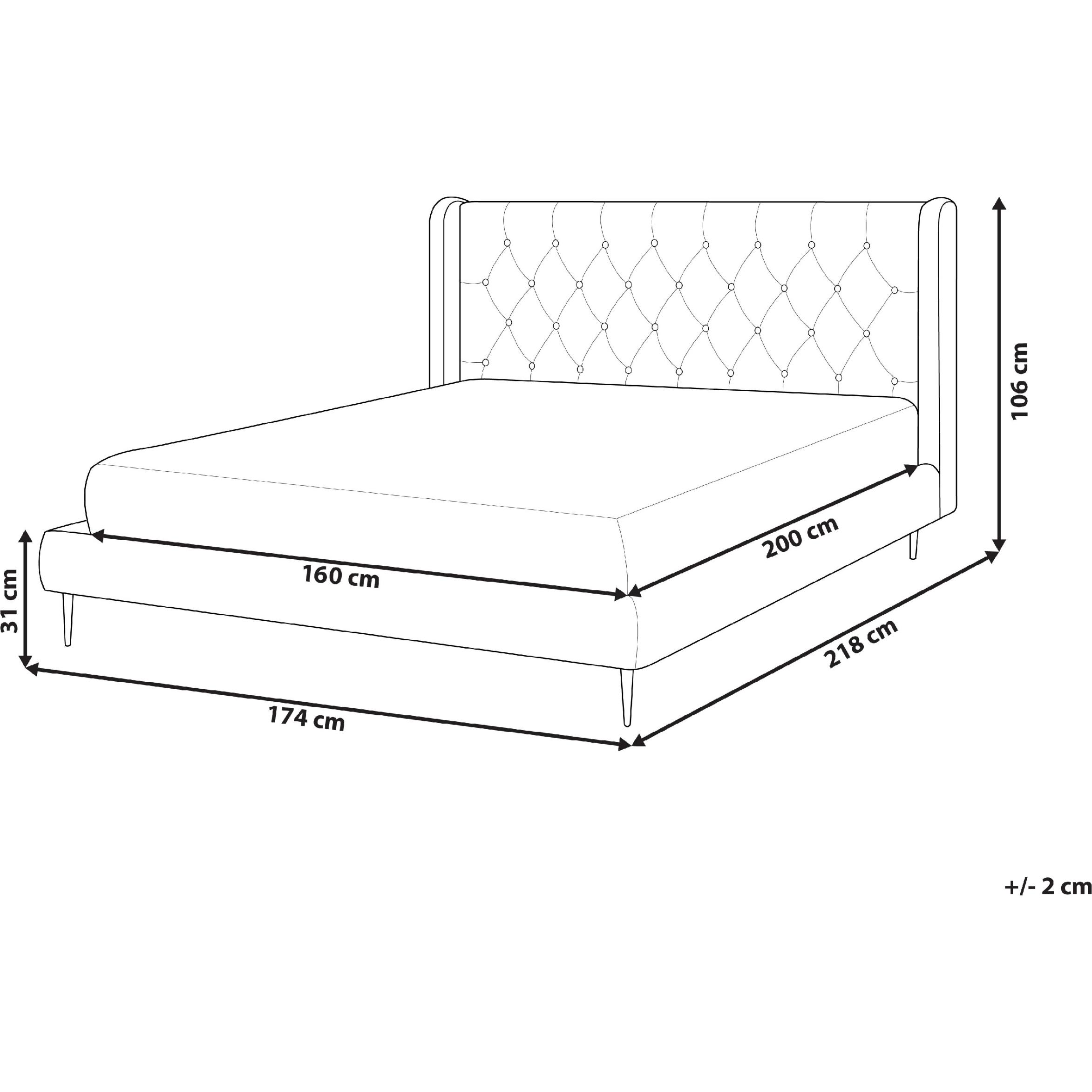 Thumbnail - Beliani, Bett, Forbach (160 x 200 cm)