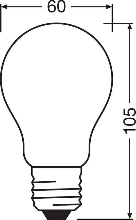Actual product image Osram LED Monochrome (E27, 45 lm, 1x)