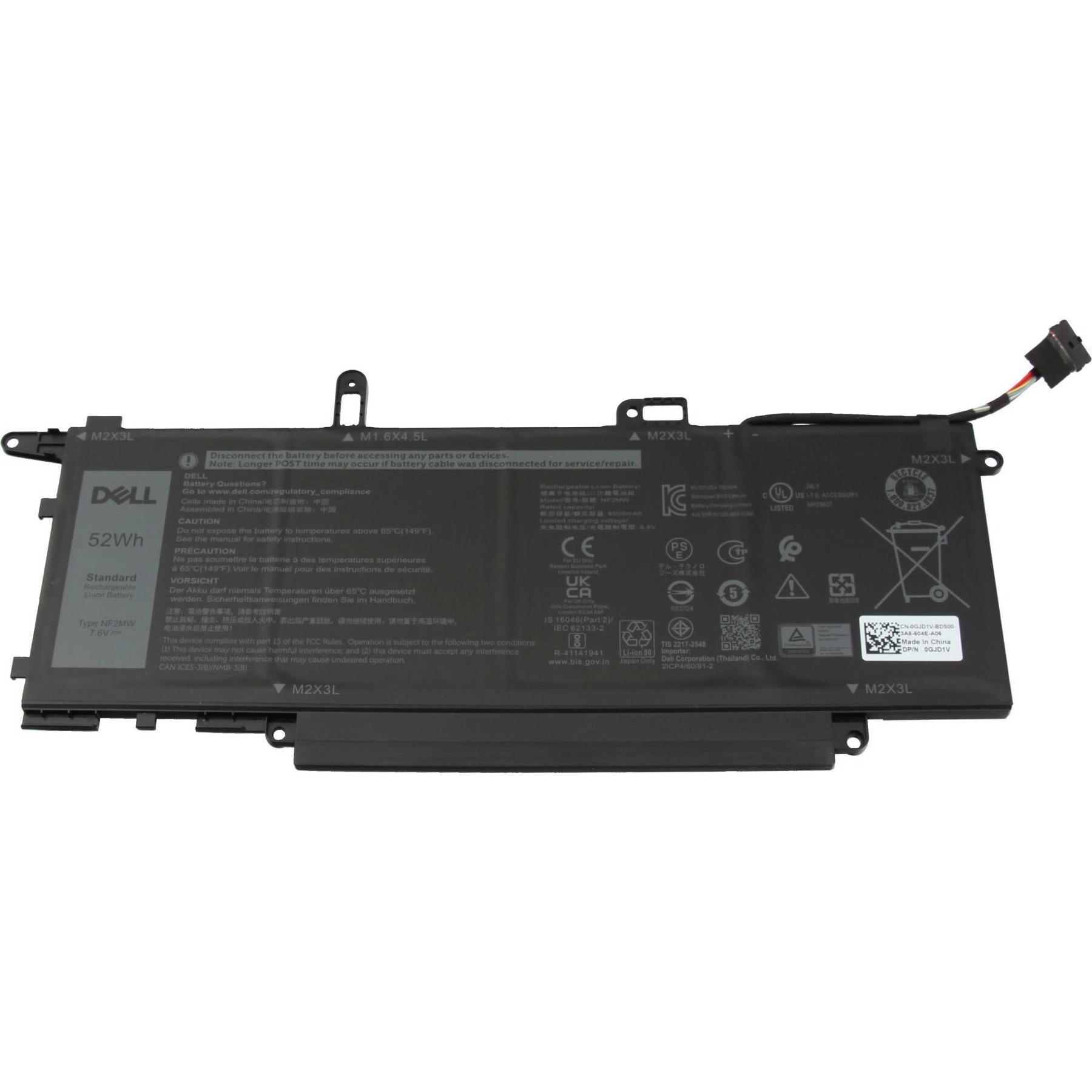 Dell 11P1P (4 Zellen, 6840 mAh), Notebook Akku