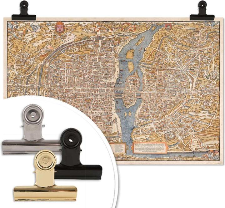 Image du produit Trenddeko Carte historique de Paris (60 x 40 cm)