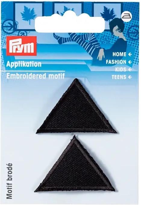 Produktbild Prym Applikation Dreiecke, gross, schwarz, 2 Stk. (2 x)