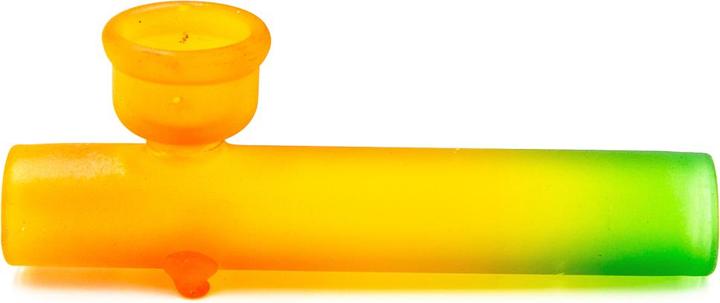 Image du produit Kulu Coloured Glass Pipe Rasta 10cm
