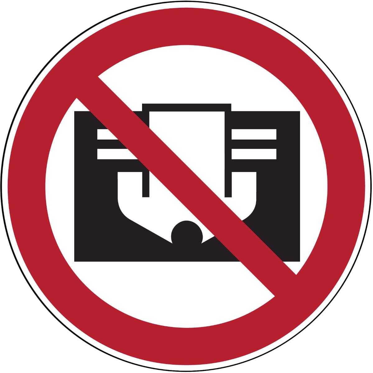 Brady, Segnaletica di sicurezza, PIC 646-DIA 200-B7541, Cartelli di divieto - Non coprire