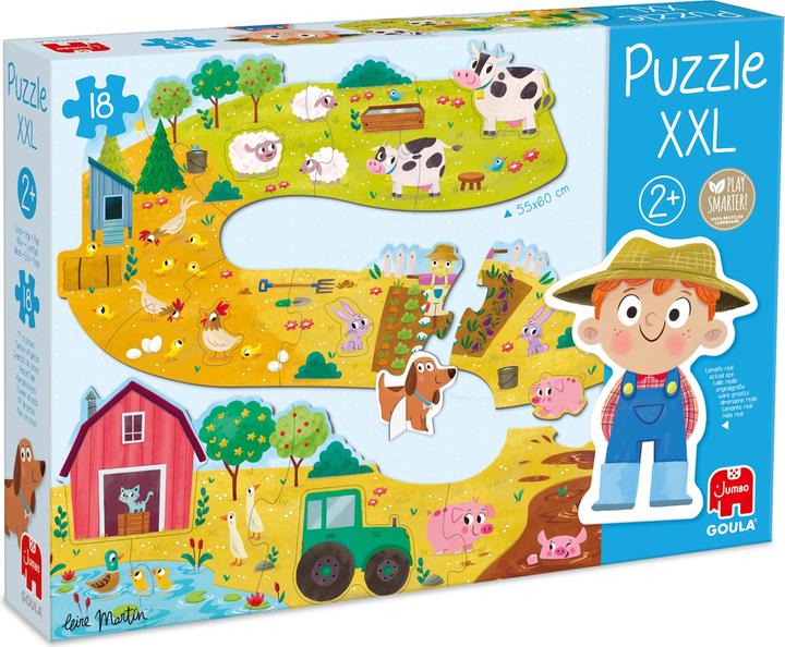 Produktbild Jumbo Goula 53176 - Puzzle XXL, Bauernhof, 18 Teile (18 Teile)
