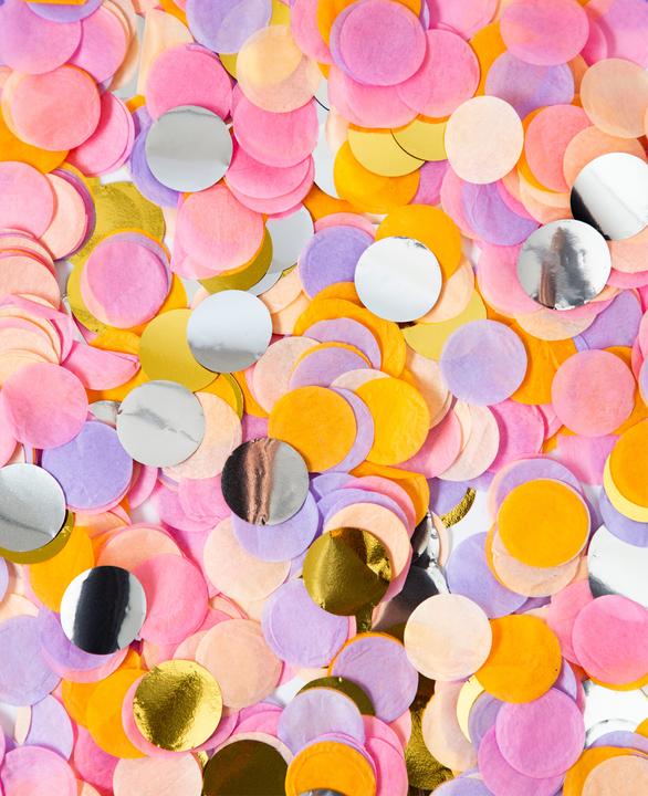 Gold, Multicoloured, Orange, Pink, Rose, Silver