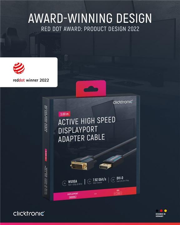 Actual product image clicktronic DisplayPort — DVI (3 m)