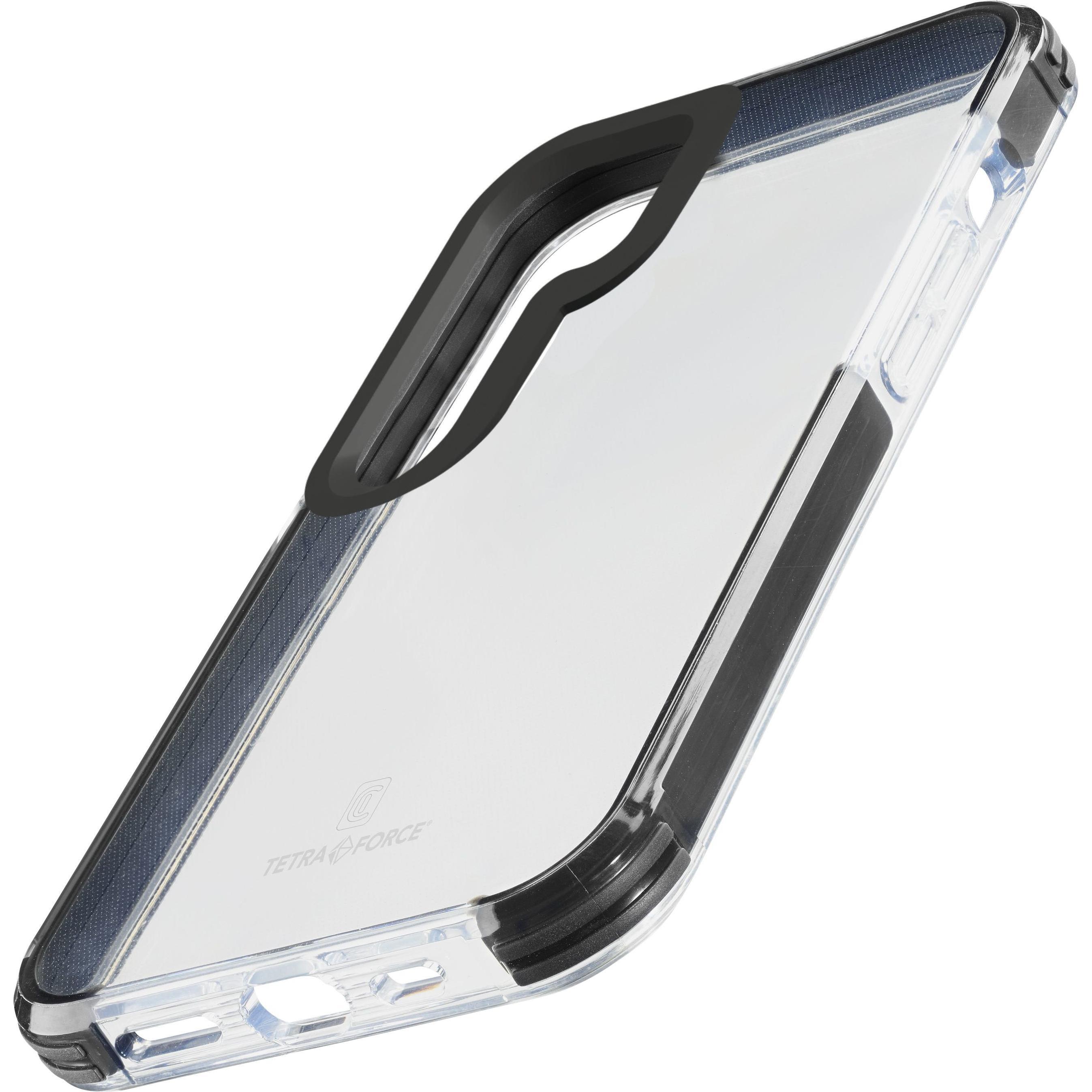 Cellularline Handyhülle für Samsung Galaxy Tetra (Samsung Galaxy S24+), Smartphone Hülle, Schwarz, Transparent