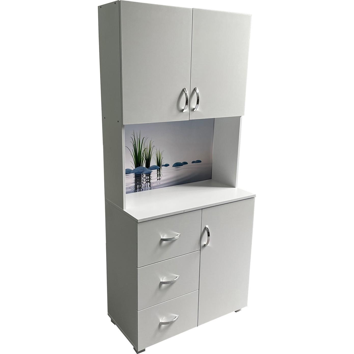 Thumbnail - HTI-Living, Badezimmerschrank, Badschrank Blanca Wellness Motiv Steine (80 x 180 x 40 cm)