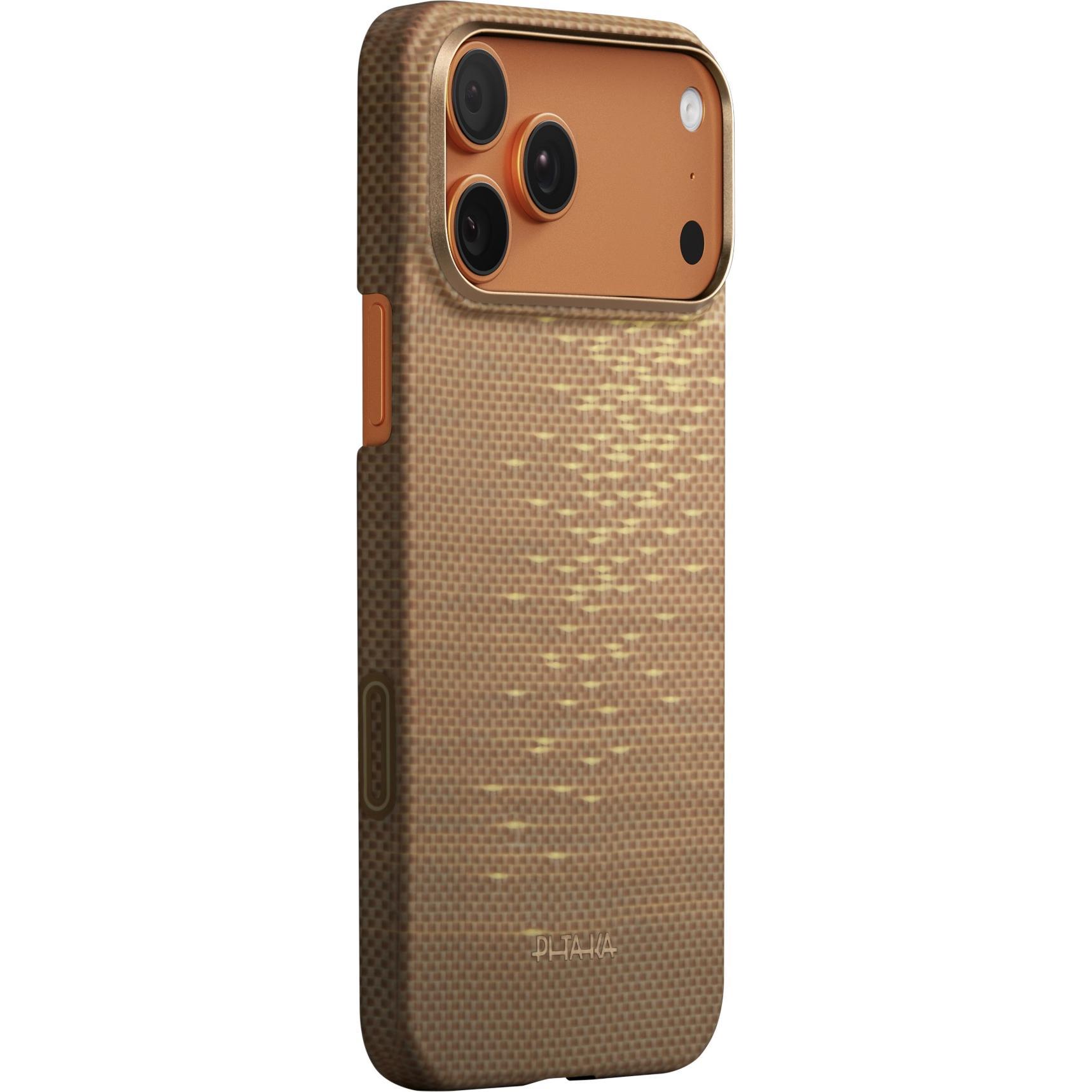Pitaka Ultra-Slim Case, Golden Glint - iPhone 17 Pro Max (Apple iPhone 17 Pro Max), Cover smartphone, Oro