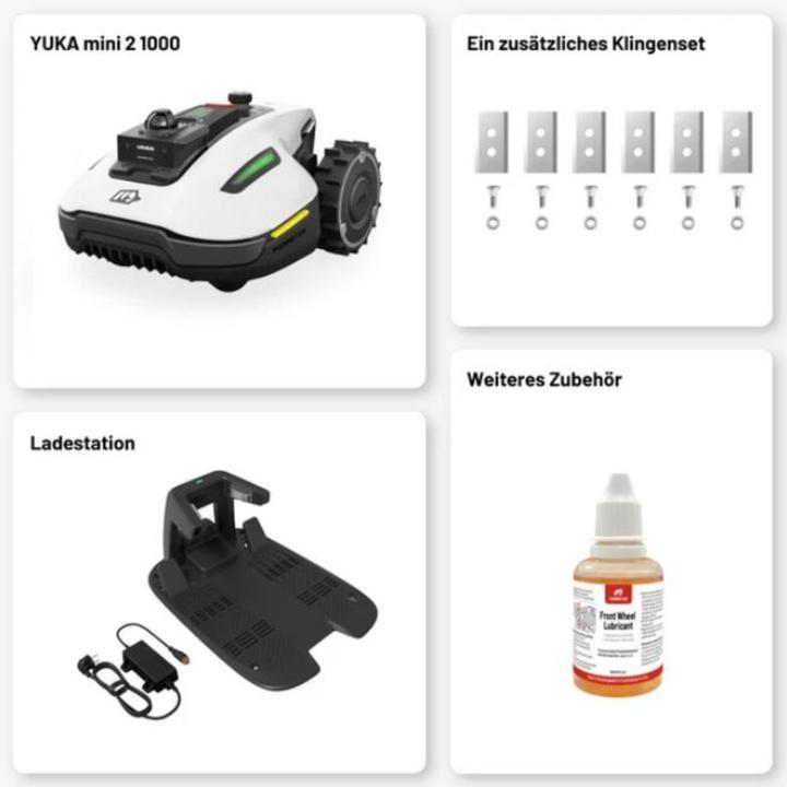 Actual product image Mammotion YUKA mini 2 1000 (1000 m², Without boundary wire)