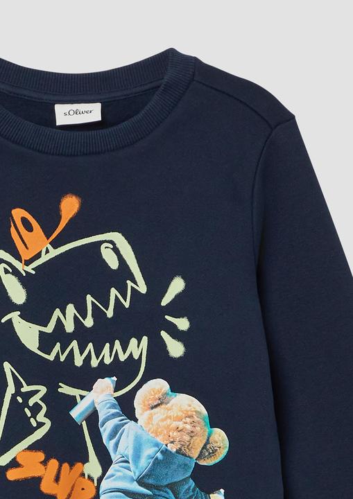 Produktbild s.Oliver Sweatshirt Kuscheliges Sweatshirt mit Fotoprint (140)