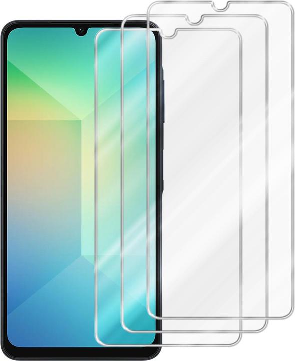 Actual product image Cadorabo Tempered Glass for Samsung Galaxy A06 Fullcover 3x Pack (3 pcs., Samsung Galaxy A06)