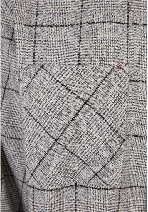 Immagine prodotto Urban Classics Camicia grigia lunga oversize a quadri (M)