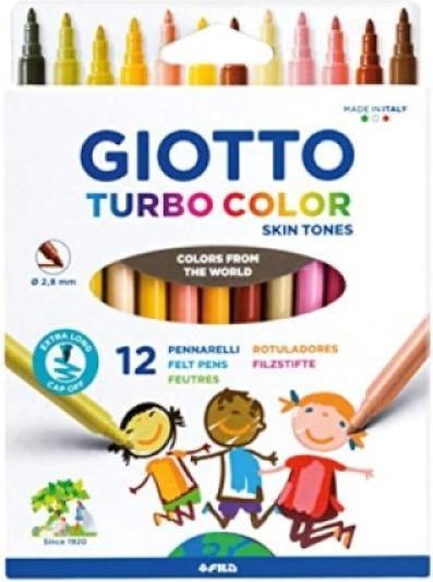 Produktbild Giotto Filzstift Turbo Color Skin Tones (12x)