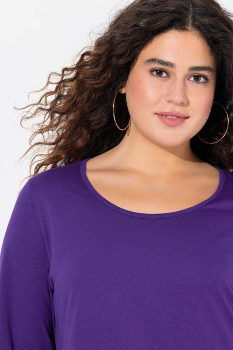 Produktbild Ulla Popken Longshirt, A-Linie, Lieblingsfarbe, 3/4-Ärmel (56)