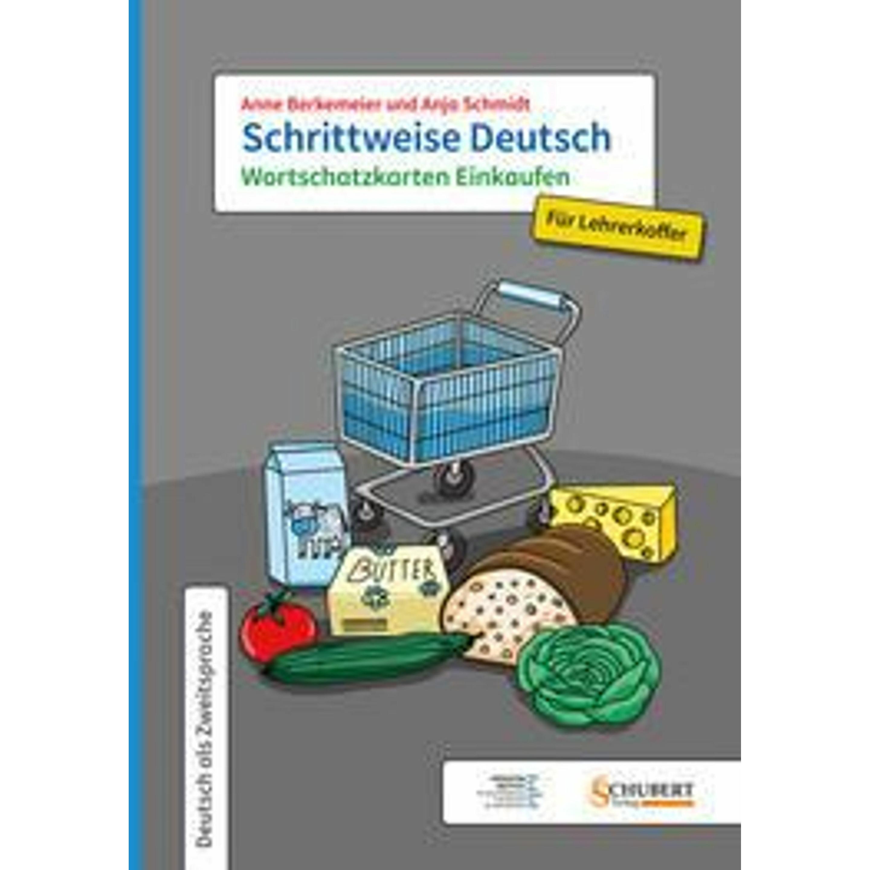 Thumbnail - Schrittweise Deutsch / Wortschatzkarten Einkaufen für Lehrerkoffer, Schulbücher von Anja Schmidt, Anne Berkemeier