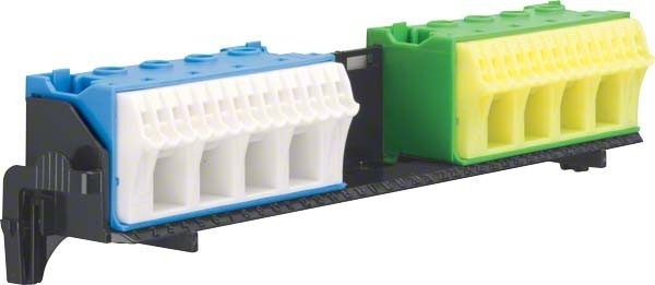 Productafbeelding Hager PE/N klem met drager 2x18 snelkoppeling FZ382