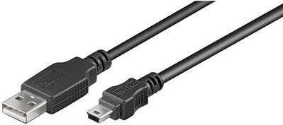 Produktbild Goobay USB 2.0 Hi-Speed Kabel 1 m, Schwarz, 1 m (1 m, USB 2.0)