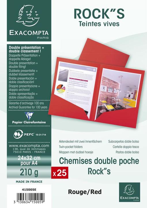 Produktbild Exacompta Sammelmappen - Aktendeckel (A4, 100x)