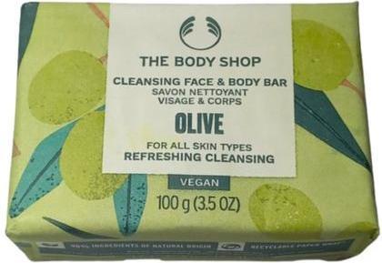 The Body Shop - Solid soap for face and body Olive (Cleansing Face & Body Bar) 100 g (Facial cleansing wipes)