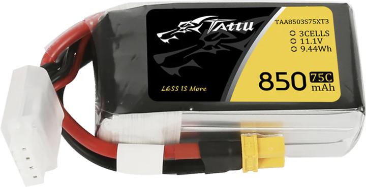 Actual product image Tattu RC Battery LiPo 850 mAh 14.8 V 95C R-Line (14.80 V, 850 mAh)