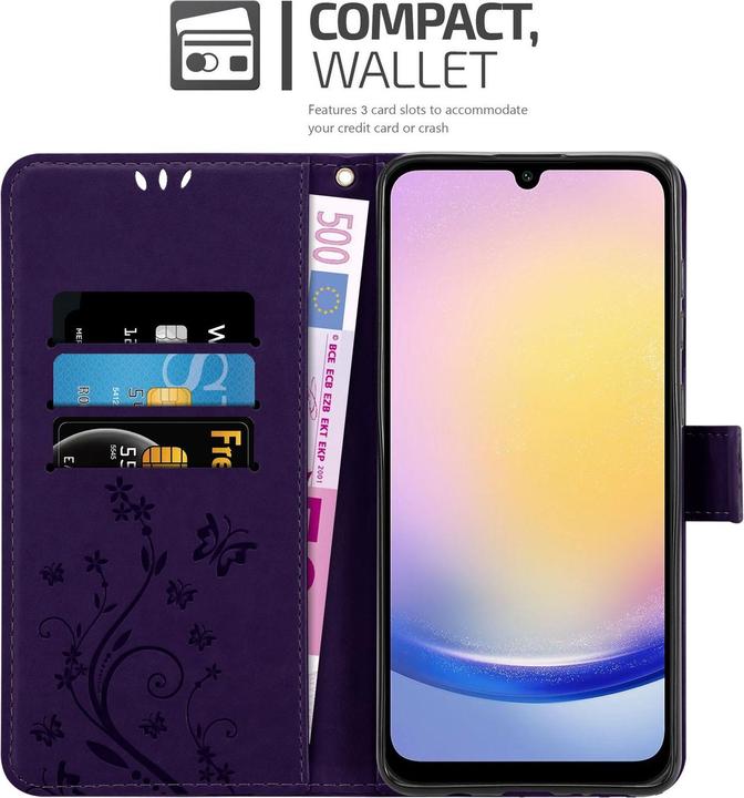 Actual product image Cadorabo Case for Samsung Galaxy A26 Flower Book (Samsung Galaxy A26)