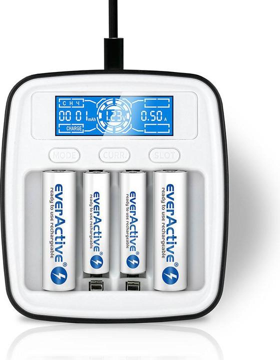 Productafbeelding Everactive professionele AA / AAA batterij lader NC-1000M (AA, AAA)