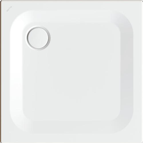 Bette Ultra Rechteck-Duschwanne mit Minimum-Wannenträger, 800x800x25mm, 5830