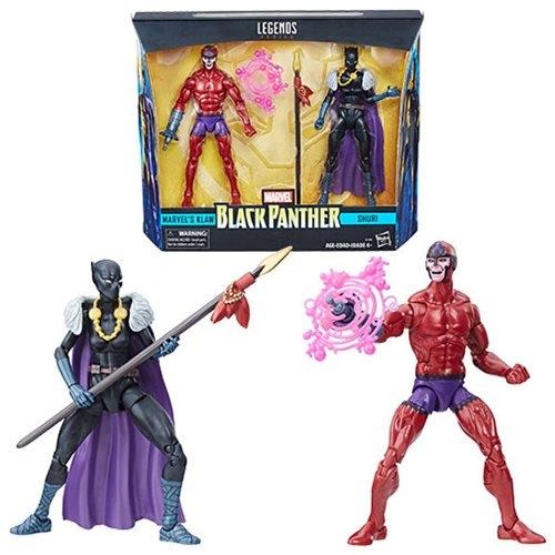 Immagine prodotto Hasbro Black Panther Marvel Legends Shuri e Klaw, figure d'azione da 6 pollici - Esclusiva Toys R Us