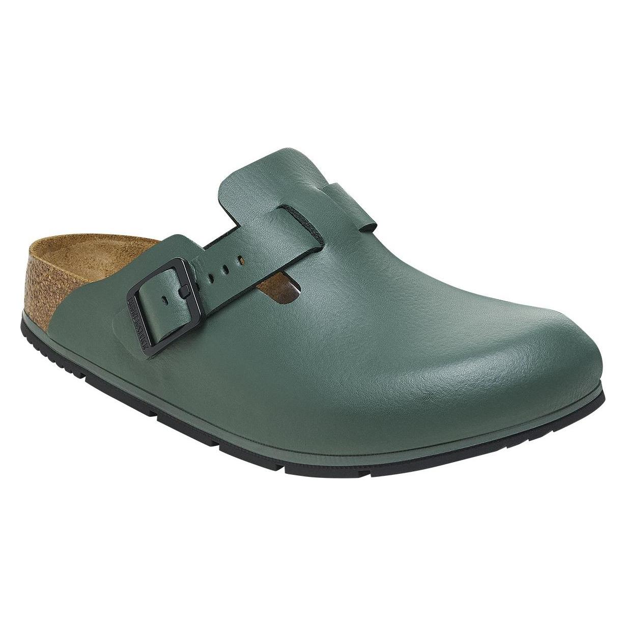 Birkenstock, Unisex, Sandalen, Sandalen Boston Pro Tijm, Groen, (41)