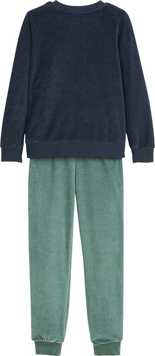 Actual product image La Redoute Collections Velvet pyjamas with mammoth print (116)