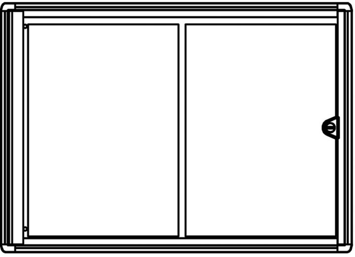 Produktbild Maul Schaukasten, Aussentiefe 27 mm (Whiteboard, 35 x 49 cm)