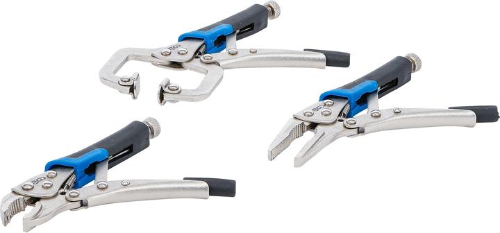 Actual product image BGS Mini Locking Grip Pliers Set 3 pcs.