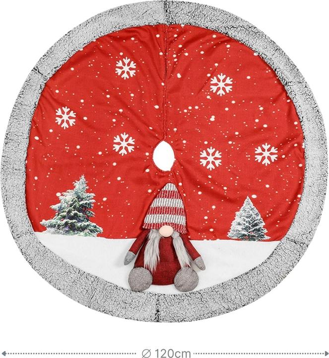 Image du produit Hermex Christbaumdecke Weihnachtsbaum-Teppich Tannenbaum-Rock Baumunterlage