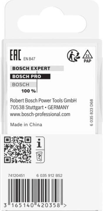 Produktbild Bosch Professional Zubehör Hohlkehlfräser, 12 mm, R1 8 mm, D 16 mm, L 12,7 mm, G 54 mm