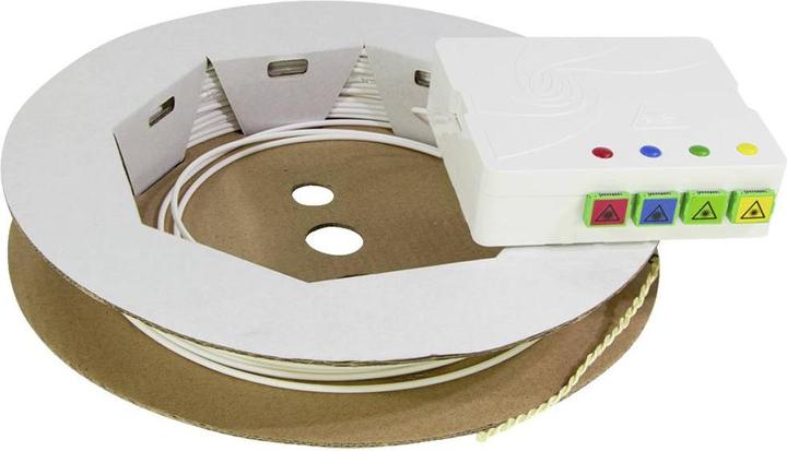 Produktbild LogiLink FTTH-Spleiábox, 4x SC/APC, 20 m Verlegekabel, weiá (Spleissbox)