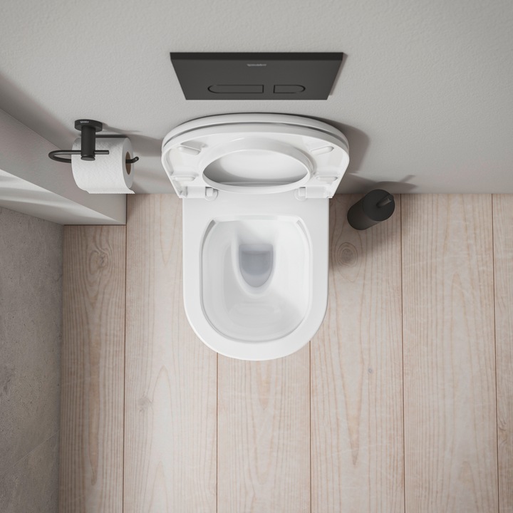 Immagine prodotto Duravit D-Code vaso sospeso Compact, lavabo, senza bordo, 370x480x360 mm, bianco lucido
