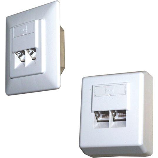 Roline Bianca Presa Cat. 5E, Montata A Filo, Non Schermata, (Cat5e), Cavo Di Rete