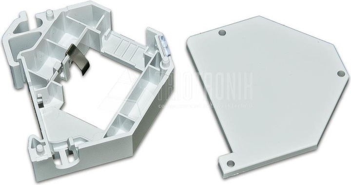 Produktbild Wirewin Hutschienenhalterung für einen Keystone Jack, Kunststoff Keystone System (Keystone Modulhalter)