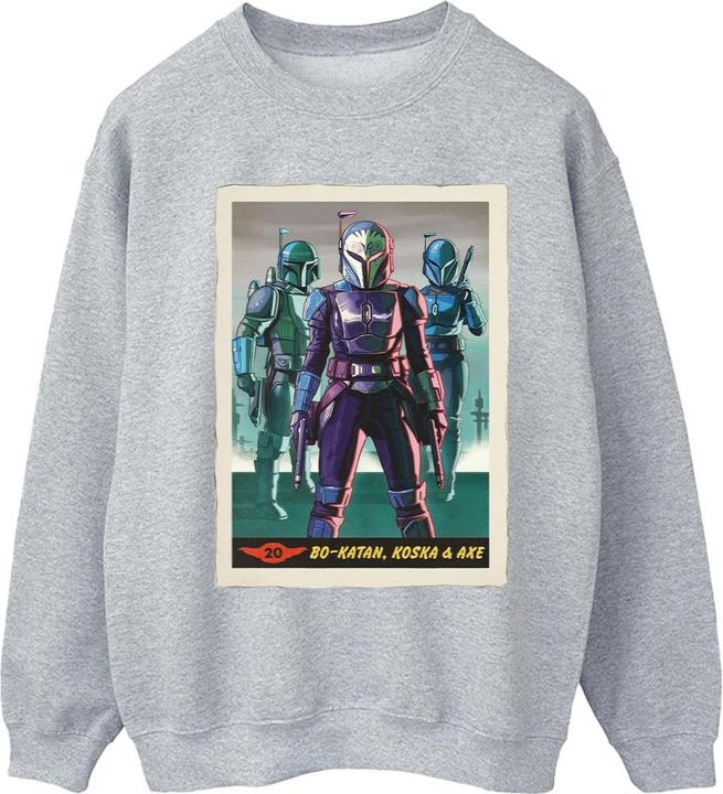 Actual product image Star Wars Womens/Ladies The Mandalorian Bo-Katan Koska and Axe Sweatshirt (XL)