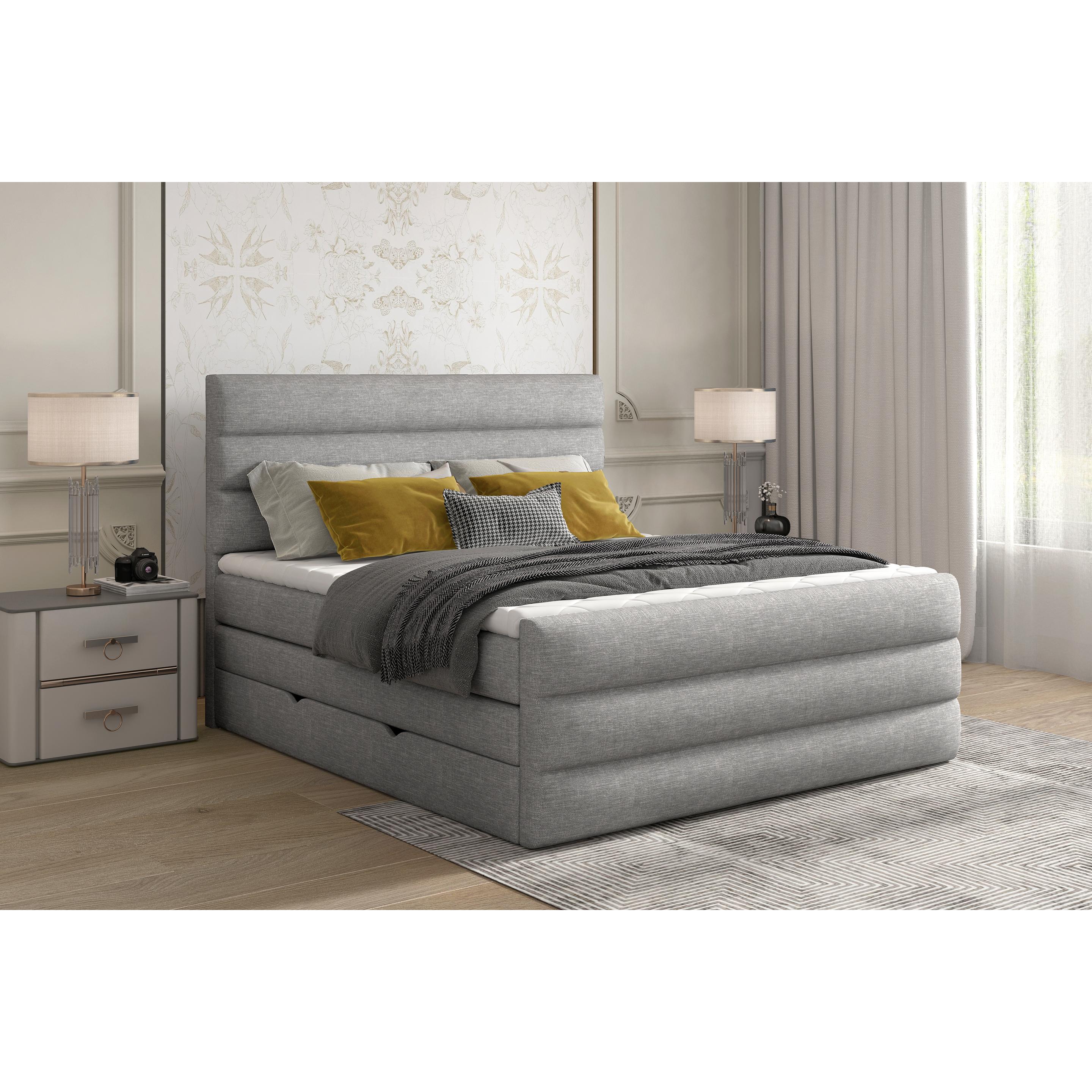 ELTAP, Boxspringbett, Cande mit Stauraum (140 x 200 cm)