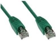 Actual product image Tecline Patch cord S-STP (PIMF), Cat 6, green, 3.0 m Patch cord with extra slim bend protection (S/FTP, CAT5e, 3 m)