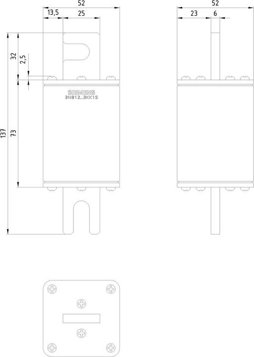 Produktbild Siemens SITOR-Sicherungseinsatz (200 A)