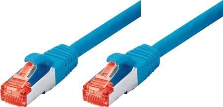 Produktbild Tecline Patchkabel S-STP (PIMF), Cat 6, blau, 3.0 m Patchkabel mit besonders schmalem Knickschutz (S/FTP, CAT5e, 3 m)