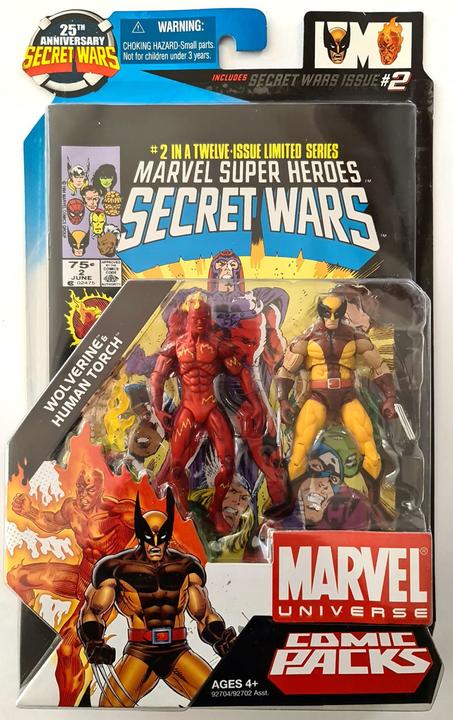 Image du produit Hasbro Marvel Universe Comic Packs Actionfiguren-Set Wolverine & Human Torch